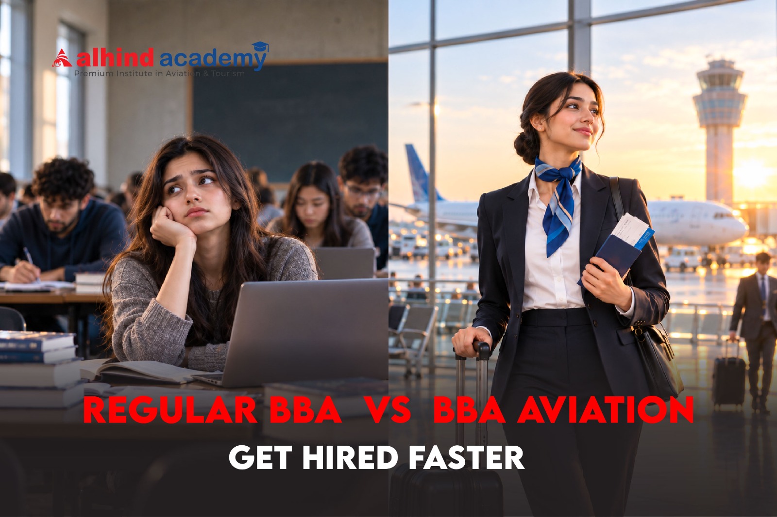 BBA Aviation vs Regular BBA: Get Hired Faster | Alhind Academy